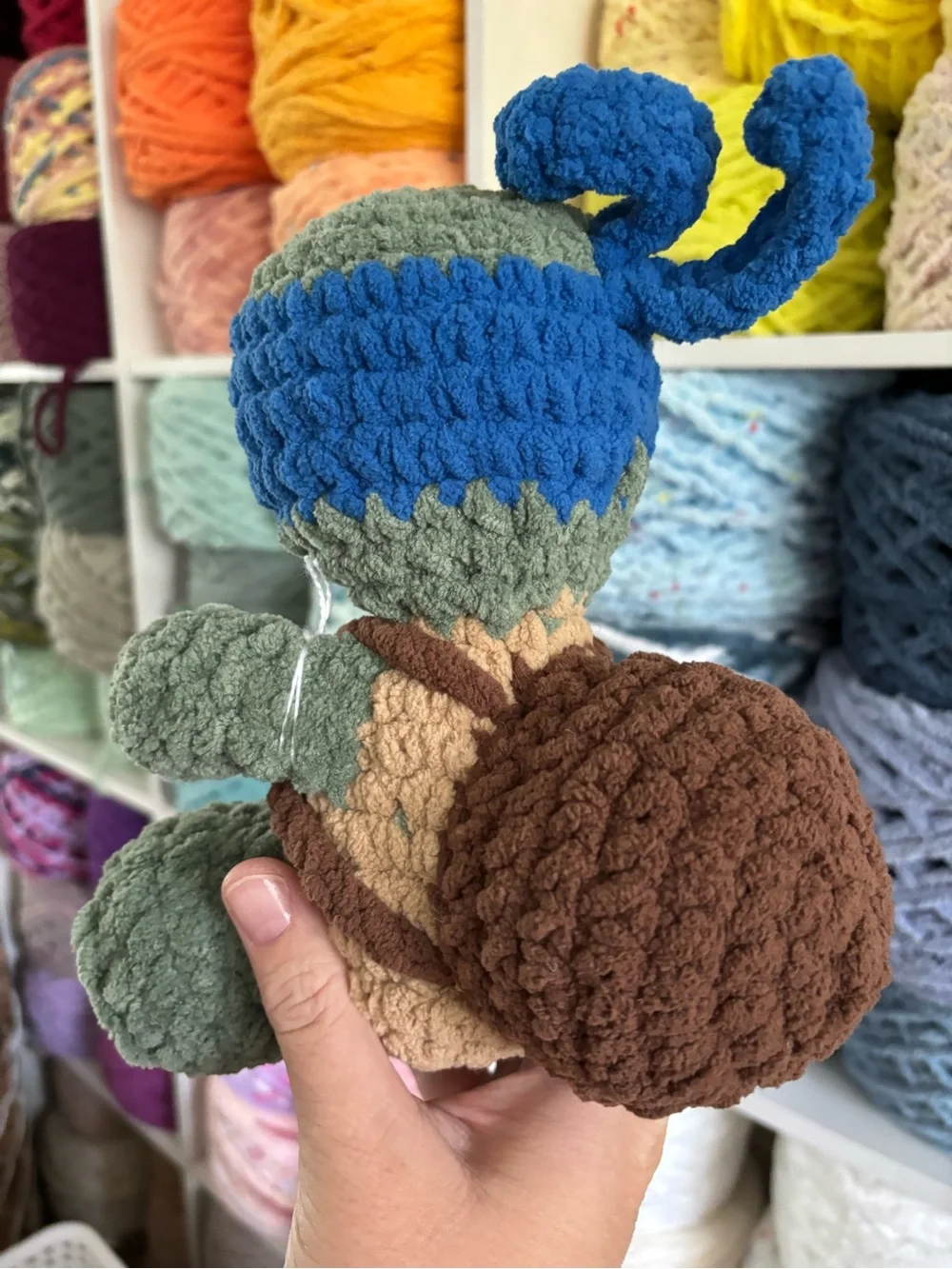 Crochet sitting Teenage Mutant Ninja Turtles plush